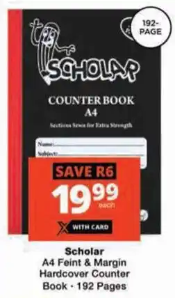 Checkers Scholar Counter Book offer