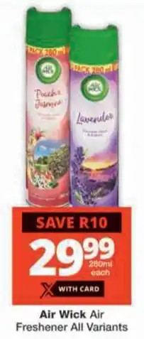 Checkers Air Wick Air Freshener All Variants offer