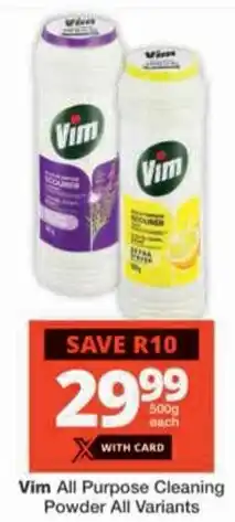 Checkers Vim All Purpose Cleaning Powder offer