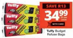 Checkers Tuffy Budget Refuse Bags offer