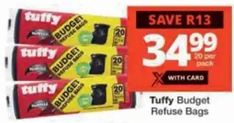Checkers Tuffy Budget Refuse Bags offer