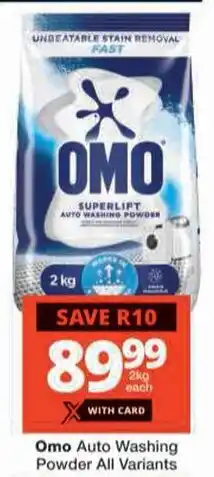 Checkers Omo Auto Washing Powder offer
