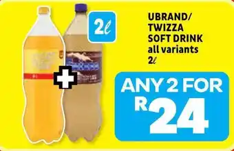 Usave UBRAND/TWIZZA SOFT DRINK offer