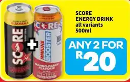 Usave SCORE ENERGY DRINK offer