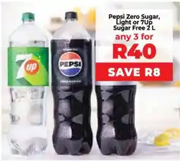 Food Lover's Market Pepsi Zero Sugar, Light or 7Up Sugar Free offer