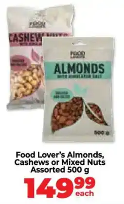 Food Lover's Market Food Lover's Almonds, Cashews or Mixed Nuts Assorted offer