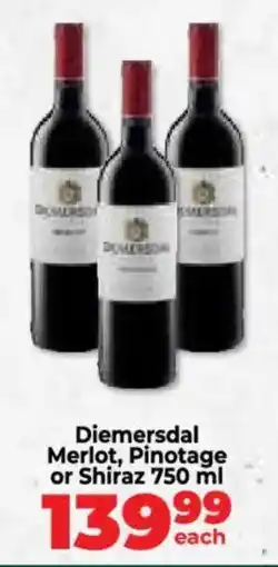 Food Lover's Market Diemersdal Merlot, Pinotage or Shiraz offer