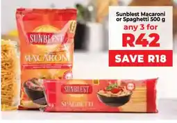 Food Lover's Market Sunblest Macaroni or Spaghetti offer