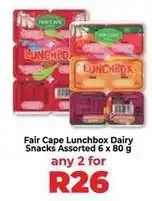 Food Lover's Market Fair cape - lunchbox dairy snacks assorted offer