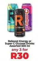Food Lover's Market Reboost - energy or super c glucose drinks offer