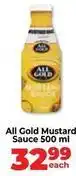 Food Lover's Market All gold - mustard sauce 500 ml offer