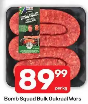 Pick n Pay Bomb Squad Bulk Oukraal Wors offer