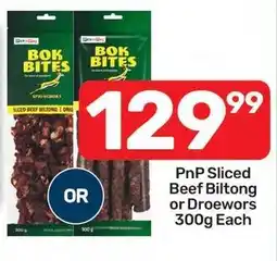 Pick n Pay Bok Bites Sliced Beef Biltong offer