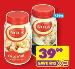 Shoprite Nola Original Mayonnaise offer