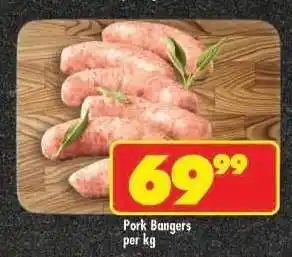 Shoprite Pork Bangers offer