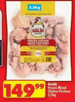 Shoprite Goldi Frozen Mixed Chicken Portions 3.5kg offer