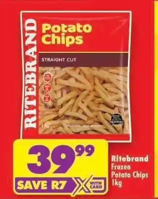 Shoprite RITEBRAND FROZEN POTATO CHIPS 1kg offer