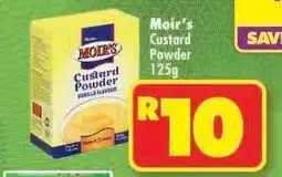 Shoprite MOIR'S CUSTARD POWDER 125g offer