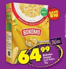 Shoprite Bokomo Original Corn Flakes 1kg offer