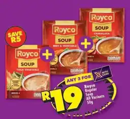 Shoprite Royco Regular Soup All Variants 50g offer