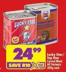 Shoprite Lucky Star / Top One Corned Meat offer