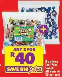 Shoprite Baxtons Star Pops offer