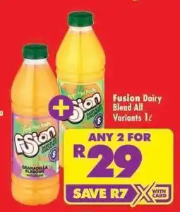 Shoprite Fusion Dairy Blend All Variants 1ℓ offer