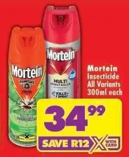Shoprite Mortein Insecticide all variants 300ml each offer