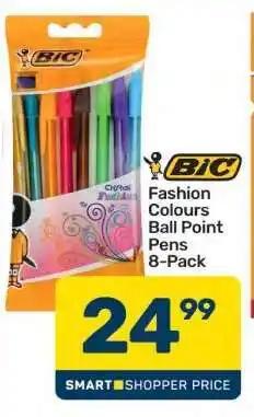 Pick n Pay BIC Fashion Colours Ball Point Pens 8-Pack offer