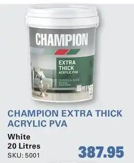 Cashbuild CHAMPION EXTRA THICK ACRYLIC PVA offer