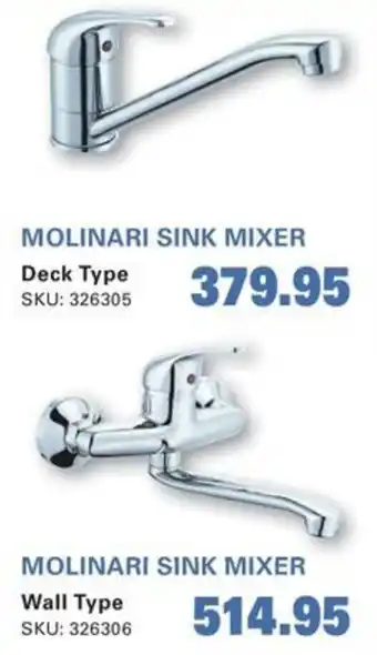 Cashbuild MOLINARI SINK MIXER offer