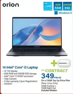 Incredible Connection 14 Intel Core i3 Laptop offer