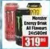 Devland Cash And Carry Monster Energy Drink All Flavours offer