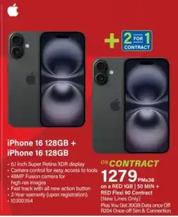 Incredible Connection iPhone 16 128GB offer