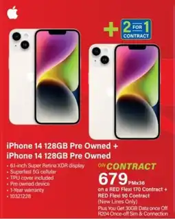 Incredible Connection iPhone 14 128GB Pre Owned offer