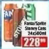 Devland Cash And Carry Fanta/Sprite Stony Cans offer