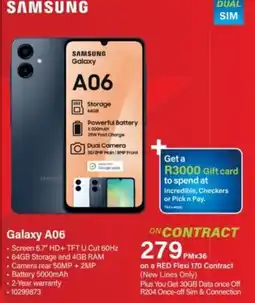 Incredible Connection Samsung Galaxy A06 offer