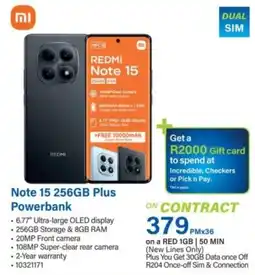 Incredible Connection REDMI Note 15 256GB Plus Powerbank offer