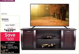 Bradlows Santos TV Stand offer
