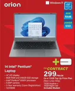 Incredible Connection 14 Intel® Pentium® Laptop offer