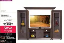 Bradlows Newbury 4 Piece Wall Unit offer