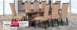 Bradlows Meridian Table + 8 Meridian Dining Chairs offer