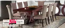 Bradlows Princeton Table + Princeton Dining Chairs offer