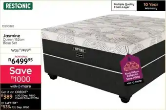 Bradlows Jasmine Queen 152cm Base Set offer