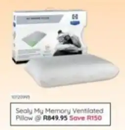 Bradlows Sealy My Memory Ventilated Pillow offer