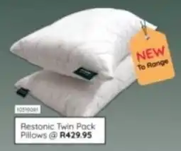 Bradlows Restonic Twin Pack Pillows offer