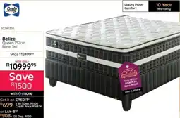 Bradlows Sealy Belize Queen 152cm Base Set offer