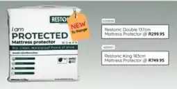 Bradlows Restonic Double 137cm Mattress Protector offer