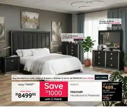 Bradlows Hannah Headboard & Pedestals offer