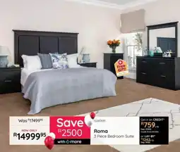 Bradlows Roma 3 Piece Bedroom Suite offer